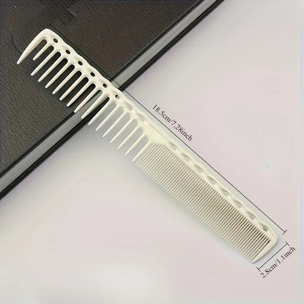Gateesat Beyaz Saç Stili İçin Karbon Fiber Saç Fırçası Seti - İnce Ve Geniş Dişler