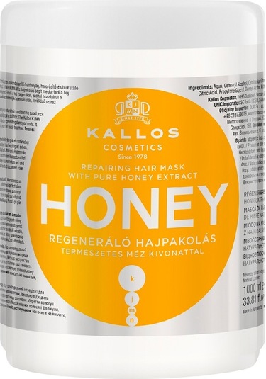 Kallos Cosmetics Honey Onarıcı Saç Maskesi 1 L