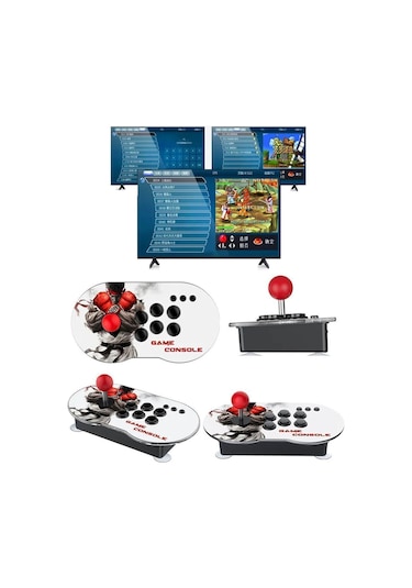 Konsol Plus M9 64 GB Arcade Retro 4k Hdmı Oyun Konsolu 10000 Oyun Çift Kontroller