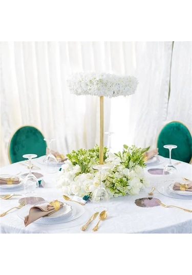 Geeroyoo 12'li Set Altın Yaprak Desenli Şık Peçete Halkası - Masanıza Zarafet Katın Altın