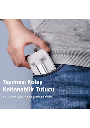 Juo Katlanabilir Masaüstü Telefon Standı Beyaz