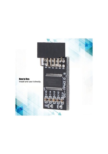 Pazly Gigabyte Uyumlu Tpm 2.0 Modülü - 12 Pin Spı/lpc Arayüzü, Güvenlik Kartı, Intel/amd Anakartlar İçin