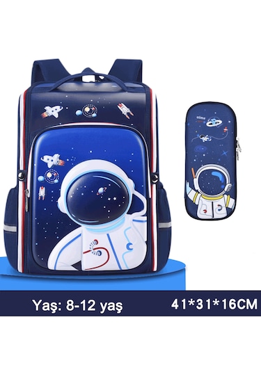 Ecoronicword Astronot Sırt Çantası İlkokul Çantası Kalem Kutusu