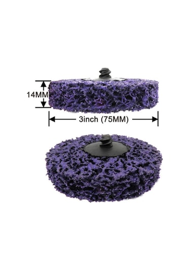 Sones 11'i 1 Arada 75mm Elmas Parlatma Tekerleği Boya Parlatma Levhası Paslanmaz Çelik Metal Parlatma Levhası