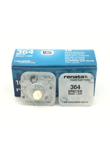 Renata 364 SR621SW 1.55V 10'lu Saat Pili Fiyatları, Özellikleri ve