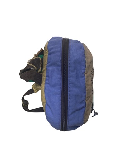 Kaliteli Renkli Vintage Disayn Günlük Sırt Gezi Okul Seyahat Çantası 31 Cm X 41 Cm Haki