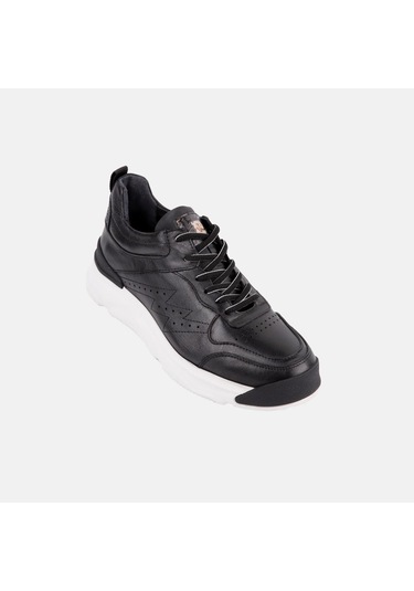 Marcomen 17123 Kalın Taban Hafif Deri Sneaker Erkek Ayakkabı Siyah - Beyaz Marcomen 17123 Kalın Taban Hafif Deri Sneaker Erkek Ayakkabı Siyah - Beyaz