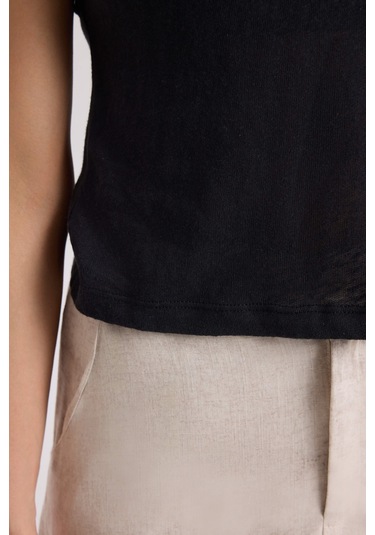 Bohemai Kensal Dar Kesim Siyah T-shirt SIYAH