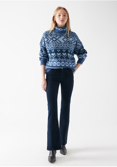 Mavi - Molly Lacivert Kadife Pantolon 1013682993 Lacivert