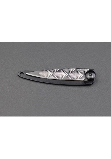 Deejo Kamp 15g, Pocket Knife, Black Naked, Art Deco, Cable Dee103 Gri