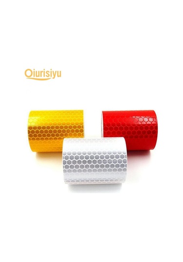 Beyaz 1m X 5cm Yansıtıcı Bant Filmi Araba Gövde Etiketi