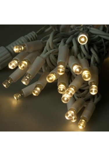 Sekizgen Led 10 Metre Eklenebilir İp Led Dış Mekan Yılbaşı Süs Ve Aydınlatması Beyaz Kablo Günışığı Gün Işığı