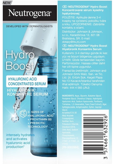 Neutrogena Hydro Boost Hyaluronik Serum 2 x 15 ML