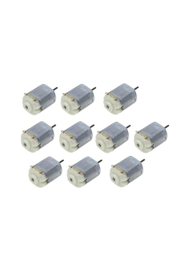 10 Adet Dc Motor Deney Motoru 3v 6v Motor Yüksek Devir Dinamo Motor D.m