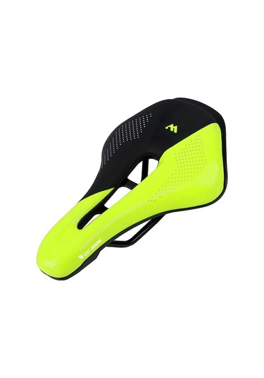 Novahub West Bıkıng Bisiklet Selesi Yedek Koltuk Minderi Yumuşak Pu Deri İçi Boş Koltuk Minderi Mtb Dağ Bisikleti Yol Bisikleti İçin - Floresan Yeşil Altın