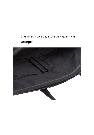 Deli 63751 Ön Ve Arka Çift Cepli Çok Katlı Evrak Çantası Elde Taşınabilir Toplantı Çantası Koyu Gri