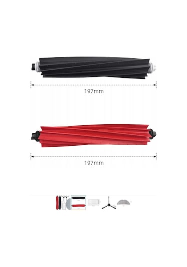Srfn Ticaret Roborock S8 Plus + Uyumlu Ana Fırça-1 Adet Çiftli