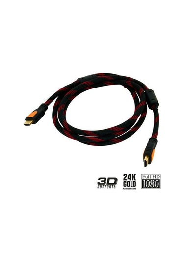 3 Metre Hdmi Hdmi Kablo Örgülü 4K Ultra Hd Altin Uçlu 3D