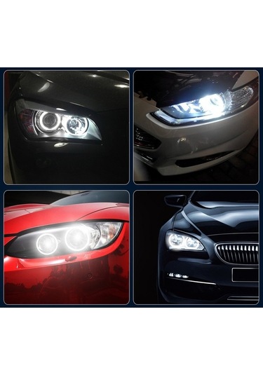 Pazly Araba Led Far 6000k Kafa Lambası Ampulü Beyaz Koşu, Siyah&gümüş