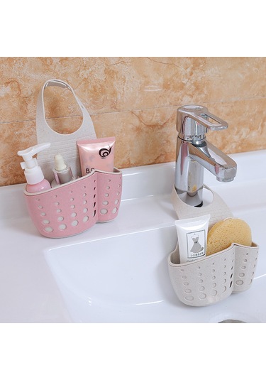 Fosenze Küçükbuğday Desenli Çift Katlı Su Deposu Organizer Sepeti, Mutfak Lavabo Suyu Süzgeç Rakası, Norveç Yeşili Diğer