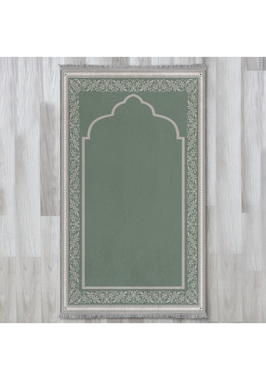 Evaşk Namazlık Dokuma Halı Kaymaz Muslumana Seccade80 x 130 Mint EVASK801E80