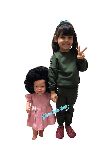 Mira Büyük Boy Türkçe Konuşan Et Bebek Elbiseli 60 Cm Videolu Beyaz-Saçlı Etbebek