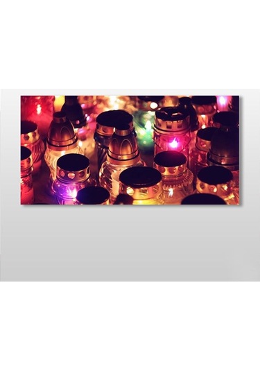Kavanoz Işıklandırılmış Kanvas Tablo