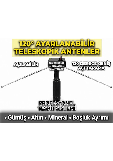 Frekanslı Alan Tarama Cihazı Son Teknoloji Siyah