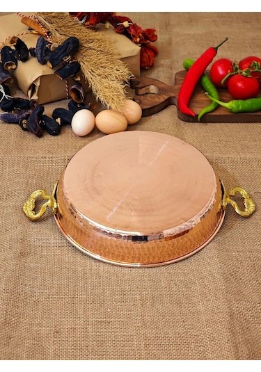 Moda Bakır Bakır Yumurta Tava 22 Cm Diğer