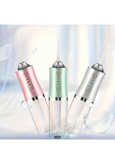 Willowhaven Yeşil Şarj Edilebilir Su Diş İpi 4 Jet Başlıklı Usb Şarj Taşınabilir Diş Temizleyici