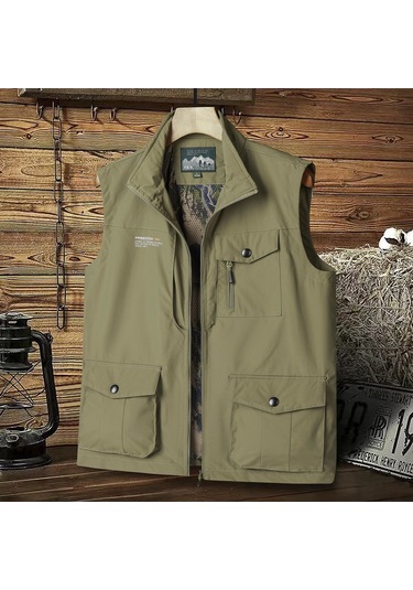 Erkek Yelek Ceket Haki