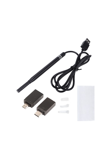 Aubyhe An108 5.5mm Görünümlü Endoskop Kamera - Yüksek Kaliteli Görüntü, Led Işık, Taşınabilir, 3'ü Bir Arada Fonksiyonlu Kulak Bakımı Aleti