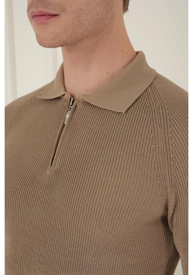 Tr 878 Triko Slim Fit Vizon Basic Vizon