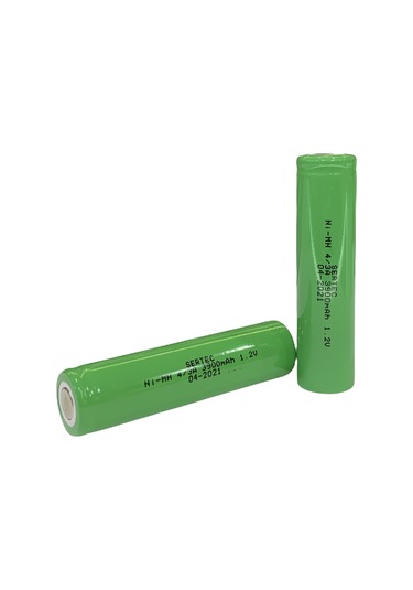 1.2v 3800 Mah - 4/3a - Ni-mh Şarjlı Pil - Başsız / Flat Head