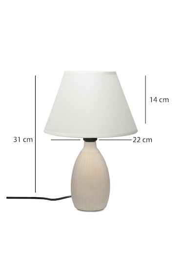 Homing Nancy Seramik Abajur 241894 Krem