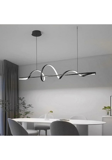 Burgaz / Sarkıt Avize / 120 Cm / Antrasit Gövde / 3 Renk Işık Antrasit