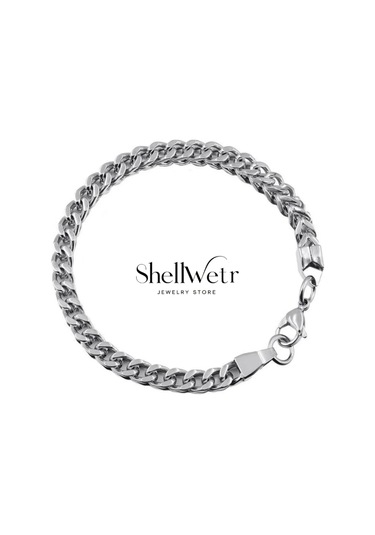 Silverline Gümüş Renk Kuş Gözü Bileklik Gri