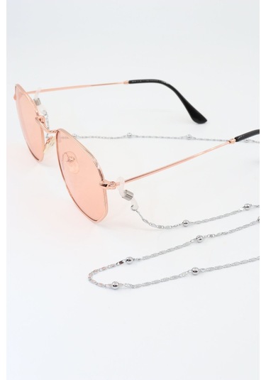 Çelik Gümüş Renk. Gözlük Zinciri. Özel Tasarım Steel. Gözlük Ipi. Gözlük Askısı. Unisex Gümüş