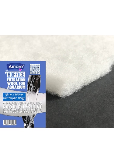 Akvaryum 100gr Silikonsuz Filtre Elyafı 34cm X 300cm Soffice