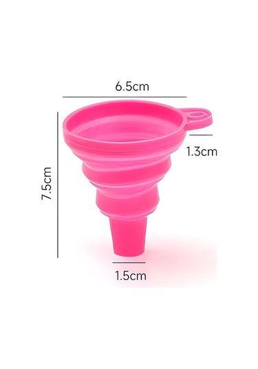 Pembe Wıkhostar Dolum Şişeleri İçin Katlanabilir Huniler Mutfak Silikon Huni Gıda Sınıfı Tpr Katlanabilir Huni Mutfak Aletleri Yağ Doldurucu Pembe