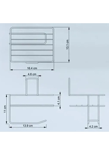 Zmc Bilişim Kendiliğinden Yapışkanlı Tuvalet Kağıdı Tutacağı Ve Yedek Raf - Siyah Modern Metal Tasarım Çok Renkli