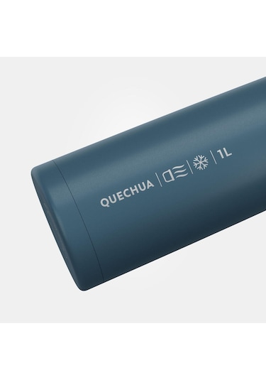 Quechua Paslanmaz Çelik Doğa Yürüyüşü Termosu - 1 Litre - Mavi