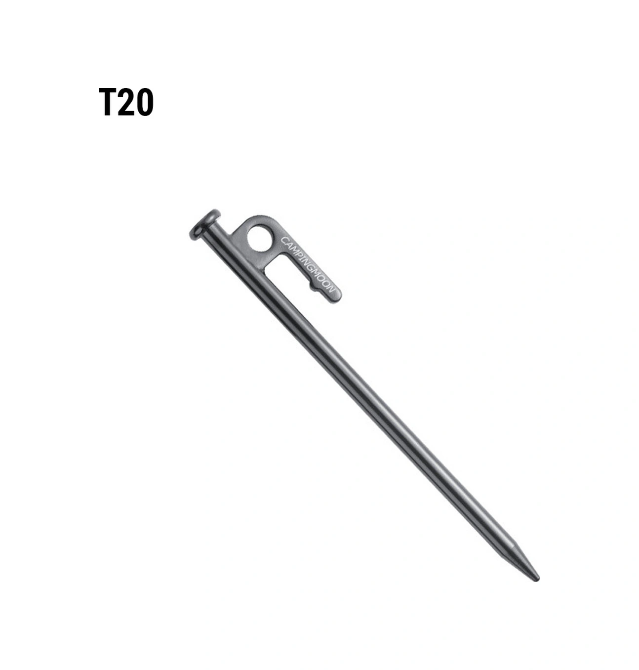 Dianziye Campıngmoon T Serisi 20cm Karbon Çelik Kamp Tenteği: Dayanıklı, Pas Korumalı, Zor Zeminlere Uygun, Tent/çadır Sabitleme Çok Renkli