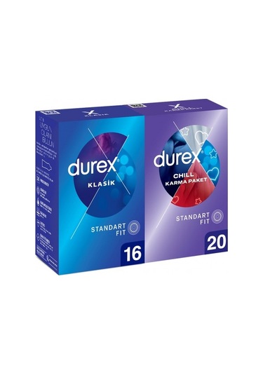 Durex Chill Karma Prezervatif 20'li + Klasik Prezervatif 16'lı
