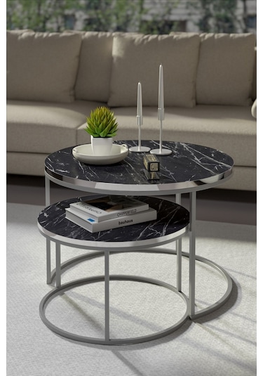 Orta Sehpa Ikili Lüx Specıal Gümüş Bendir