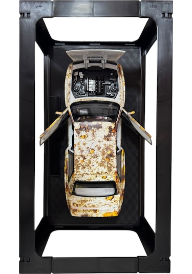 1:24 Metal Model Koleksiyon Araba Bmw M3 Paslı Görünümlü 19 Cm Döner Ön Tekerler