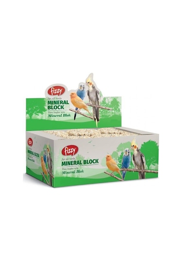 Fizzy Kuşlar için Mineral Blok 1 Adet