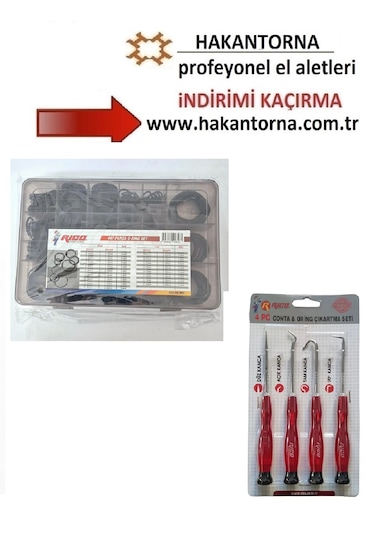 Rico 447 Parça O-ring Seti Yağ Ve Yakıt Conta Seti Oring Cıkarma Seti