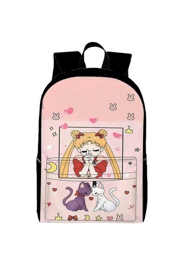Trendooze Uygun, Siyah Siyah Sırt Seyahat, Sailor Organizasyon Moon Kawaii Karikatür, İş İnç İle, İçin, Genç, Dizüstü Çoklu Cf58 Çantası, Çalışması Bölmeleri Bilgisayara 15.6 Av Siyah