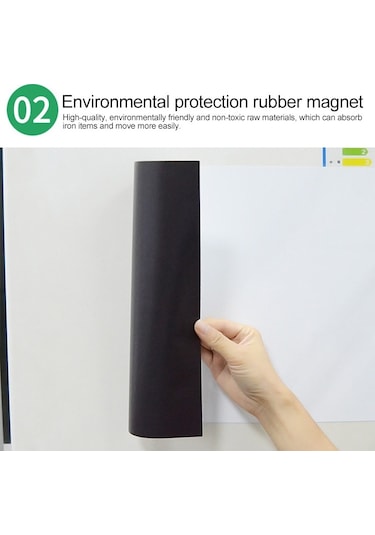 Cbtx A3 Pet Manyetik Yumuşak Beyaz Tahta Mesaj Panosu Buzdolabı Mıknatısı, Boyut: 29,7cm X 42cm